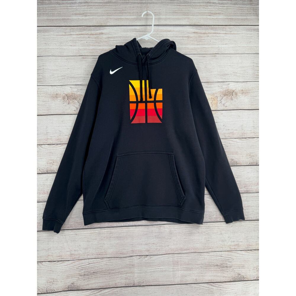 Nike 5 for the‎ Fight Basketball Hoodie Sweatshirt Mens XL Black Swoosh